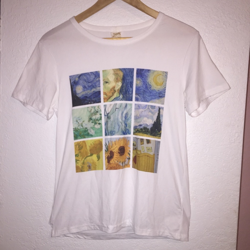Van Gogh oil paintings shirt